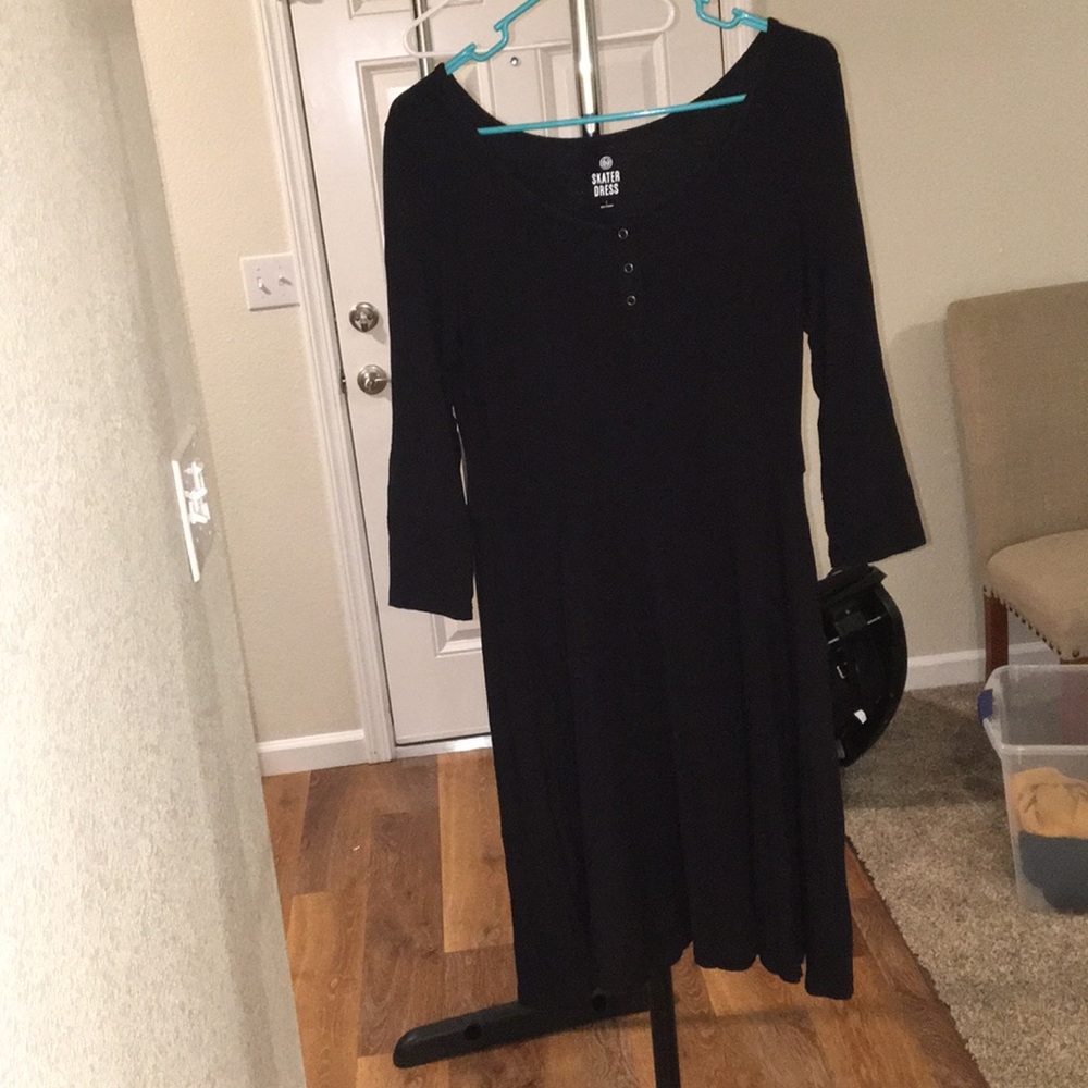 Black skater dress